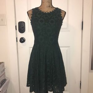 Green lace dress